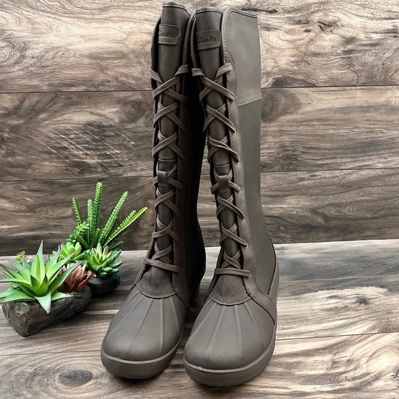 NIB Clarks Carima Pluma Waterproof Snow Winter Knee High Boot - Picture 7 of 14
